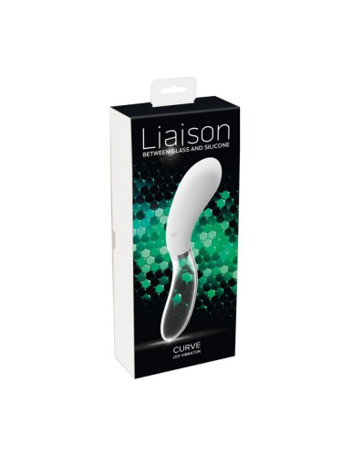 Orion Glass Vibrator 2 - Унікальний скляний вібратор, 8.5х3.4 см (білий)